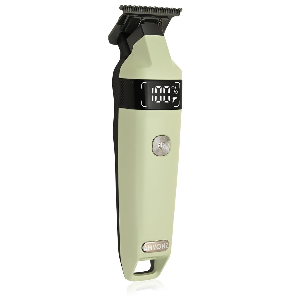 AMVONZ A-103 Professional Hair Trimmer, 270 Minutes Runtime, 7000 RPM Motor, Type-C USB Charging, 2000mAh Battery, 3 Guide Combs (1mm, 2mm, 3mm)