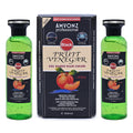 AMVONZ Professional Fruit Vinegar Gel Based Hair Colour, Black, 100% Grey Hair Coverage, 250ml x 2, Unisex